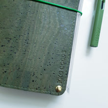 Load image into Gallery viewer, Cork Leather Notebook - Elastic Closure