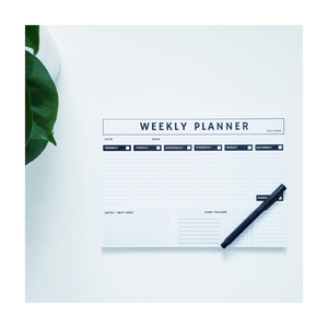 A4 Weekly Desk Planner
