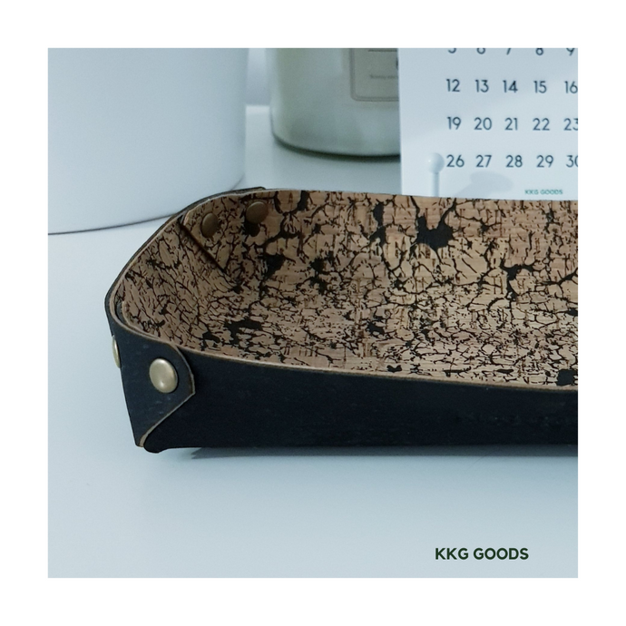 Cork Leather Valet Tray